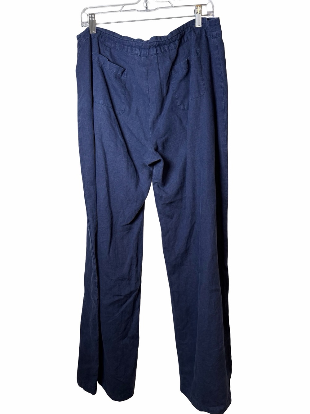 Love & Liberty by Johnny Was 100% Linen Wide Leg Drawstring Pants L - Picture 4 of 10